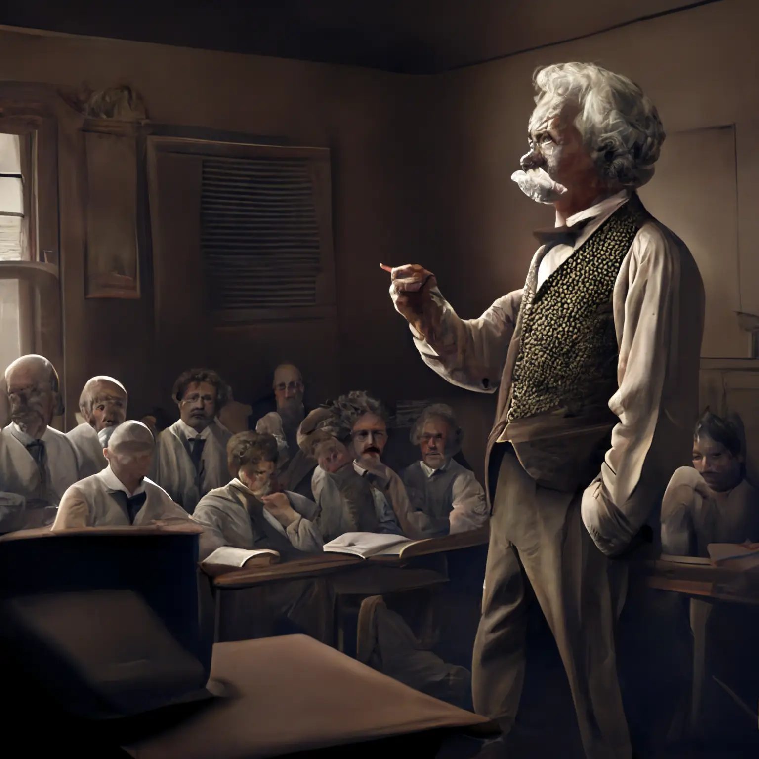 3D Image Of Mark Twain