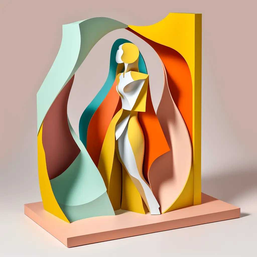 Abstract Sculpture Of A Womans Nostalgia